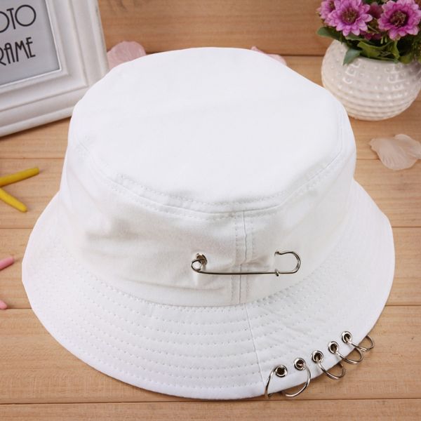 new solid color cool iron pin ring personality bucket hat cap folding fisherman hat hunting fishing outdoor cap
new solid color cool iron pin ring personality bucket hat cap folding fisherman hat hunting fishing outdoor cap