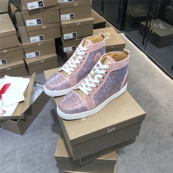 version luxury fashion rivet men's shoes stitching graffiti high-shoes red bottom couple rhinestone women's shoes size 35-47 18, Black
version luxury fashion rivet men's shoes stitching graffiti high-shoes red bottom couple rhinestone women's shoes size 35-47 18, Black