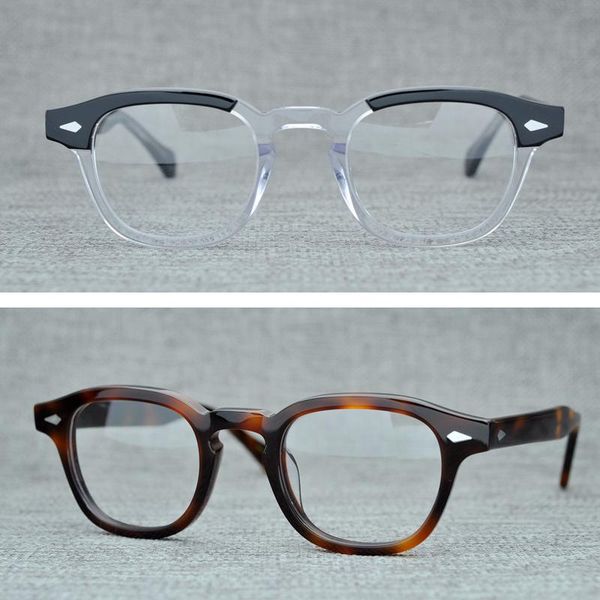 round handmade acetate frame women johnny depp glasses men computer goggles optical spectacle frame demi myopia, Black
round handmade acetate frame women johnny depp glasses men computer goggles optical spectacle frame demi myopia, Black