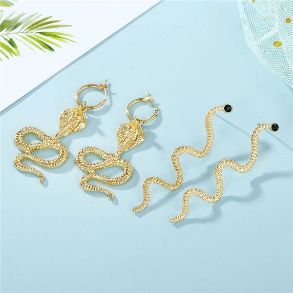 punk serpentine snake earrings animal earrings for women gold color alloy personality long snake earring gifts for women, Silver
punk serpentine snake earrings animal earrings for women gold color alloy personality long snake earring gifts for women, Silver