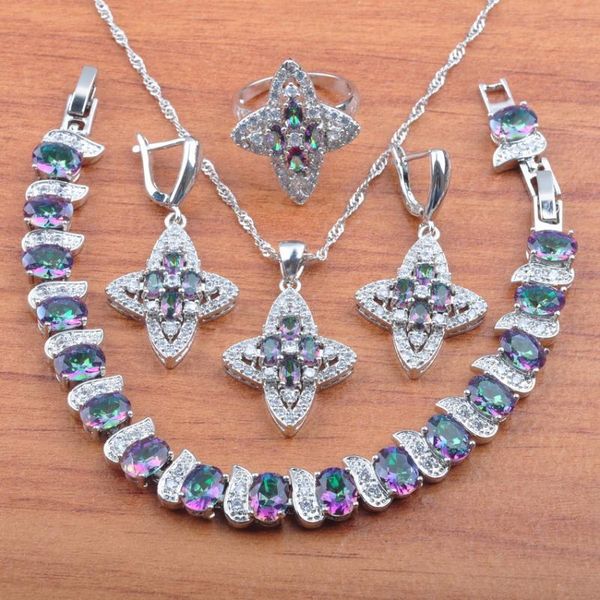 rainbow zirconia jewelry sets for women wedding crystal earrings and necklace set with rings bracelet js0581, Silver
rainbow zirconia jewelry sets for women wedding crystal earrings and necklace set with rings bracelet js0581, Silver