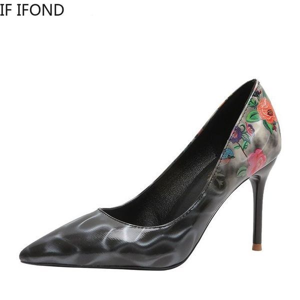if ifond women high heels fashion ladies stiletto pumps bride party pointed toe female floral shoes, Black
if ifond women high heels fashion ladies stiletto pumps bride party pointed toe female floral shoes, Black
