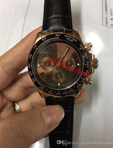 2 colors luxury watch 116518 116520 40mm fashion ceramic bezel 18k gold 2813 movement automatic mens watch no chronograph, Slivery;brown
2 colors luxury watch 116518 116520 40mm fashion ceramic bezel 18k gold 2813 movement automatic mens watch no chronograph, Slivery;brown