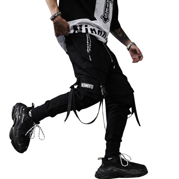 2019 new spring hip hop pants club singer stage multi-pockets trousers streetwear cuffed joggers sweatpants for male, Black
2019 new spring hip hop pants club singer stage multi-pockets trousers streetwear cuffed joggers sweatpants for male, Black