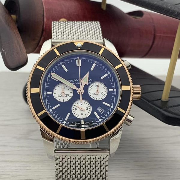 famous superocean 1884 diver mens watches quartz chronometer working subdials 47 men watch analog mesh bracelet black dial wristwatches, Slivery;brown
famous superocean 1884 diver mens watches quartz chronometer working subdials 47 men watch analog mesh bracelet black dial wristwatches, Slivery;brown