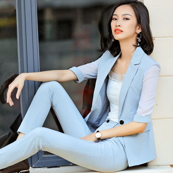 women clothes striped small suit jacket female sleeves french professional suit temperament overalls casual women dress, White;black
women clothes striped small suit jacket female sleeves french professional suit temperament overalls casual women dress, White;black