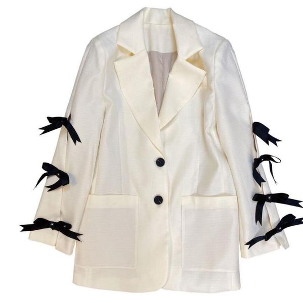 streetwear 2020 summer autumn new bow strap sleeve cool cotton linen long-sleeved suit jacket for women fashion blazer coat, White;black
streetwear 2020 summer autumn new bow strap sleeve cool cotton linen long-sleeved suit jacket for women fashion blazer coat, White;black