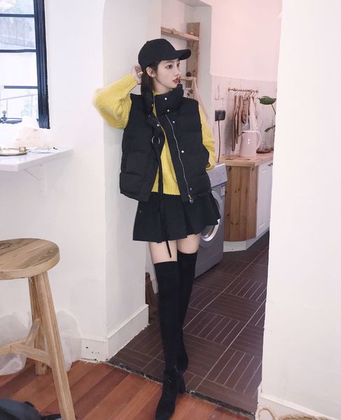 p shoot 18 winter korean-style college style retro circle lace-up warm down coat waistcoat cotton-padded clothes cotton coat, Blue;black
p shoot 18 winter korean-style college style retro circle lace-up warm down coat waistcoat cotton-padded clothes cotton coat, Blue;black