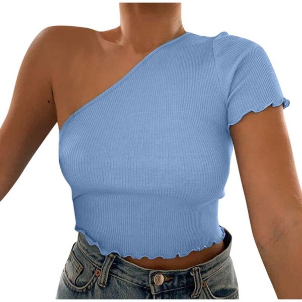 women's short tank shoulder off slim backless tank tee shirt vest ribbed shirt one shoulder tees #yl10, White
women's short tank shoulder off slim backless tank tee shirt vest ribbed shirt one shoulder tees #yl10, White