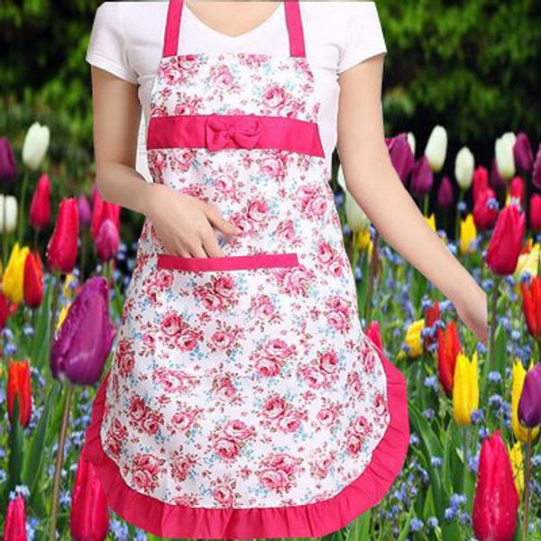 1pc fashion women floral bowknot cooking kitchen restaurant bib apron with pocket
1pc fashion women floral bowknot cooking kitchen restaurant bib apron with pocket