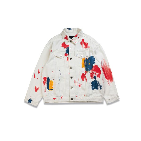 men's brand denim jacket fashion painted jean jacket hi street spring autumn coat for couples, Black;brown
men's brand denim jacket fashion painted jean jacket hi street spring autumn coat for couples, Black;brown