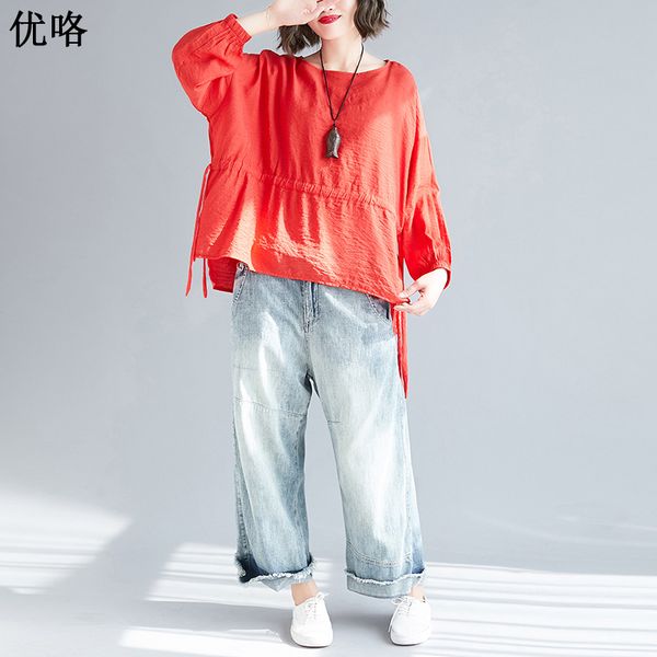 long sleeve 4xl 5xl 6xl plus size lace-up blouse women korean casual loose big shirt summer solid cotton womens blouses and, White
long sleeve 4xl 5xl 6xl plus size lace-up blouse women korean casual loose big shirt summer solid cotton womens blouses and, White