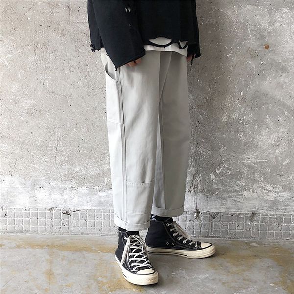 men's pants autumn multi-pocket fashion solid color casual joggers man streetwear wild hip-hop loose straight trousers, Black
men's pants autumn multi-pocket fashion solid color casual joggers man streetwear wild hip-hop loose straight trousers, Black