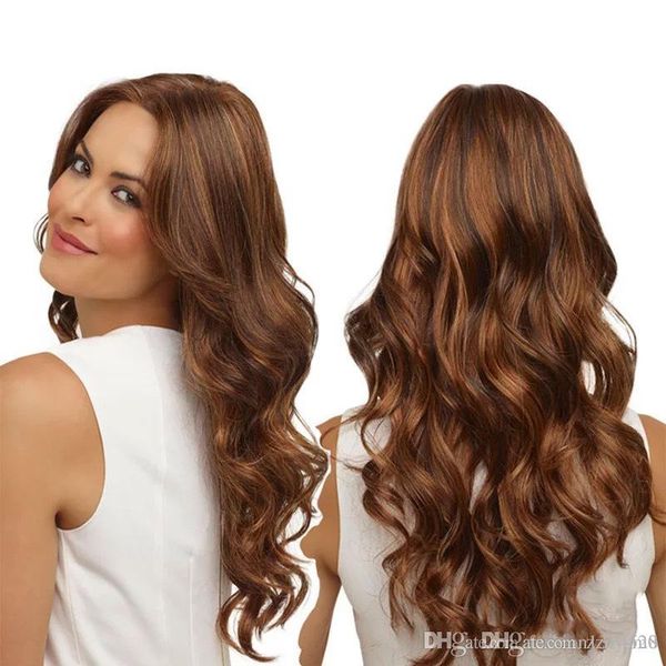long ombre brown wavy wig blonde cosplay synthetic wigs for black/white women glueless hair high density temperature +(wig net
long ombre brown wavy wig blonde cosplay synthetic wigs for black/white women glueless hair high density temperature +(wig net