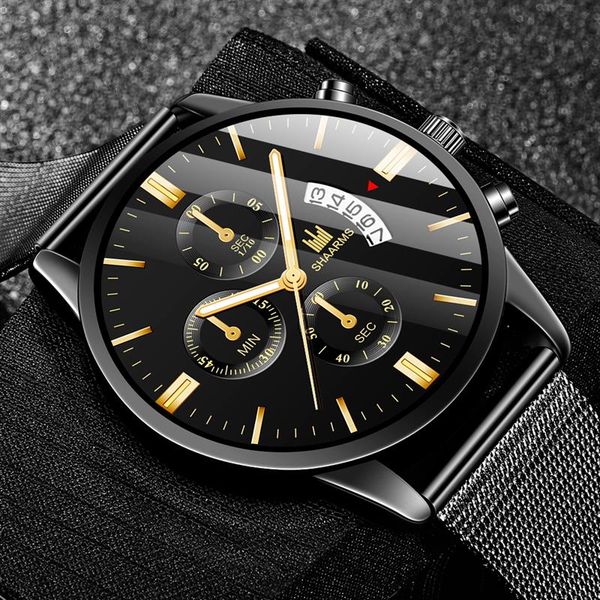 fashion men sport watch black mesh band stainless steel quartz watches luxury date man wristwatch relogio masculino, Slivery;brown
fashion men sport watch black mesh band stainless steel quartz watches luxury date man wristwatch relogio masculino, Slivery;brown