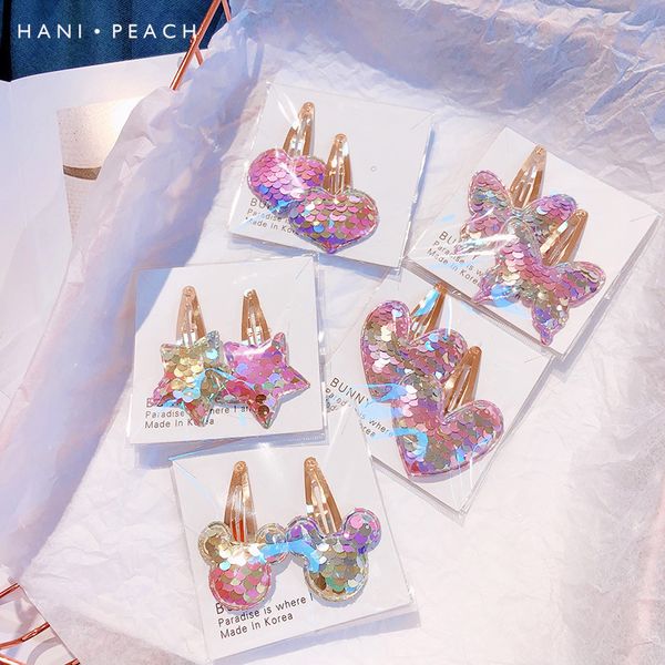 new mermaid korean color sequins hairpin side clip children's cartoon cute bb clip peach heart 2pcs/lot, Slivery;white
new mermaid korean color sequins hairpin side clip children's cartoon cute bb clip peach heart 2pcs/lot, Slivery;white