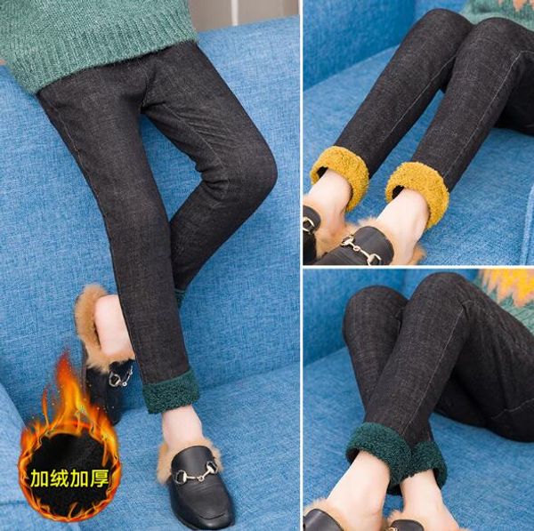 winter girls thicken denim jeans kids elastic waist jeans trousers children warm pants fashion denim trousers, Blue
winter girls thicken denim jeans kids elastic waist jeans trousers children warm pants fashion denim trousers, Blue
