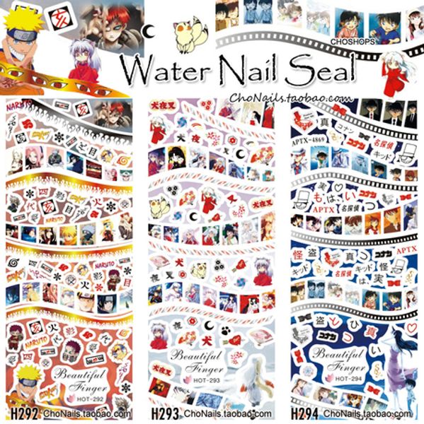 3 sheets/lots nail water transfer stickers decals manicure watermark tips 92-294 animation cartoon naruto ninja, Black
3 sheets/lots nail water transfer stickers decals manicure watermark tips 92-294 animation cartoon naruto ninja, Black