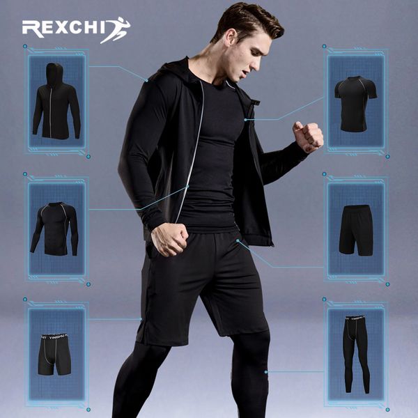 worthwhile 6 pcs/set sports tracksuit men compression suit gym fitness clothes running set jogging training workout sport wear, Black;blue
worthwhile 6 pcs/set sports tracksuit men compression suit gym fitness clothes running set jogging training workout sport wear, Black;blue