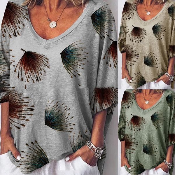 printed fan loose printed fan loose t-shirt t-shirt, White