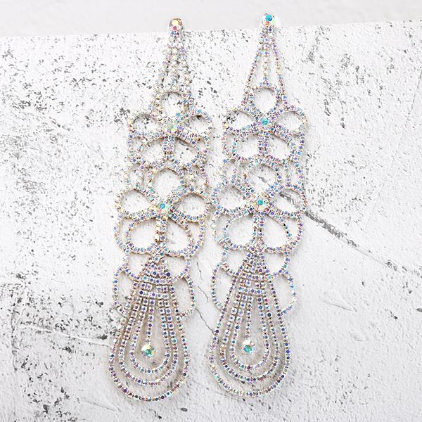 2019 colorful rhinestone earrings for women hanging dangle earrings drop earing modern jewelry, Silver
2019 colorful rhinestone earrings for women hanging dangle earrings drop earing modern jewelry, Silver