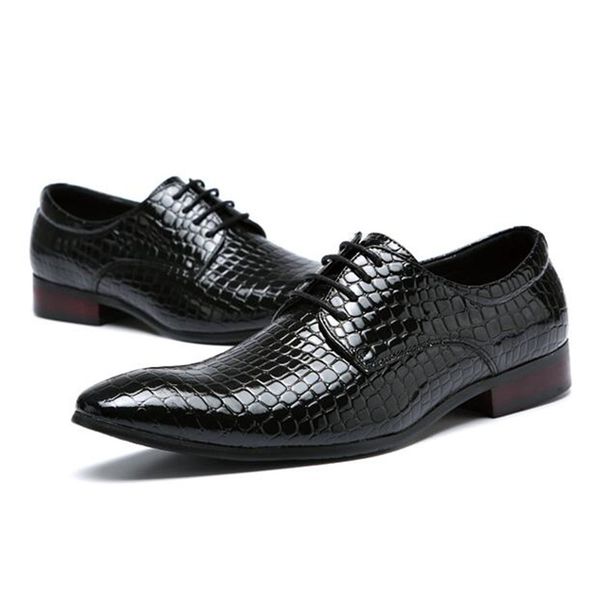 men's grain leather lace-up wedding party shoes mens dress business office oxfords flats shoes big eur size 38-48, Black
men's grain leather lace-up wedding party shoes mens dress business office oxfords flats shoes big eur size 38-48, Black