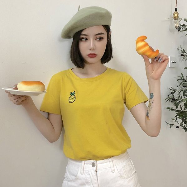 white slim short-sleeved women's base 2019 summer student all-match slimming t- fashion t- shirt shirt
white slim short-sleeved women's base 2019 summer student all-match slimming t- fashion t- shirt shirt