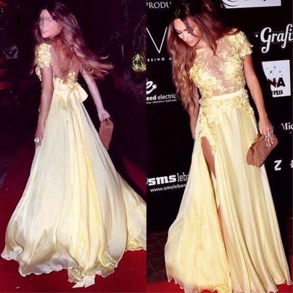 2020 elegant plus size arabic african yellow prom dresses muslim evening gowns long formal party dress, Black
2020 elegant plus size arabic african yellow prom dresses muslim evening gowns long formal party dress, Black