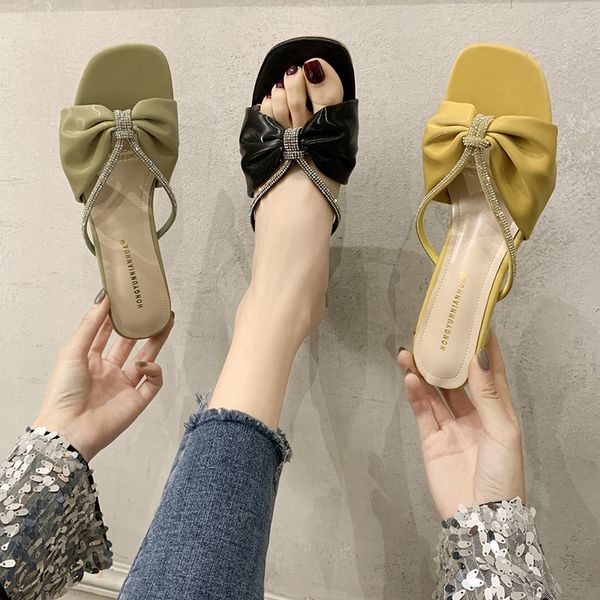 shoes women glitter slides lady ladies' slippers pantofle butterfly-knot fashion med soft jelly girl 2020 pu hoof heels, Black
shoes women glitter slides lady ladies' slippers pantofle butterfly-knot fashion med soft jelly girl 2020 pu hoof heels, Black