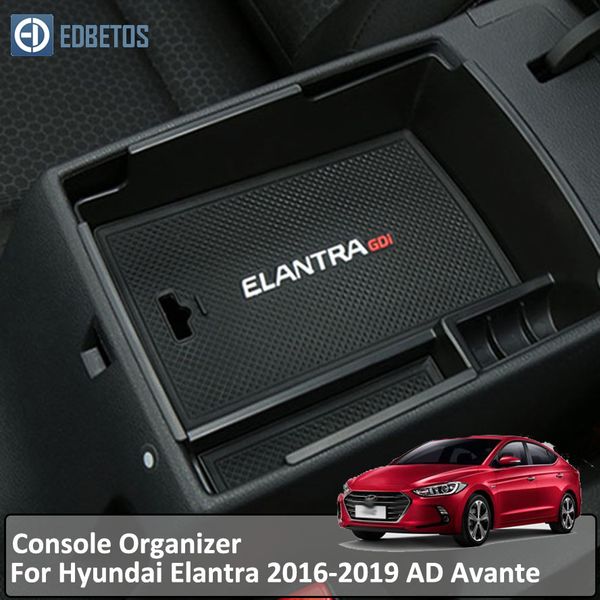 armrest box storage for elantra 2016 2017 2018 2019 ad avante stowing tidying super elantra car organizer accessories