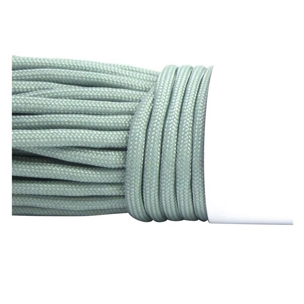 2 pcs parachute rope 7 strands 550 pounds 100 feet: 1 pcs blue lake camo parachute cord & 1 pcs silver gray parachute code rope survival bra 
2 pcs parachute rope 7 strands 550 pounds 100 feet: 1 pcs blue lake camo parachute cord & 1 pcs silver gray parachute code rope survival bra