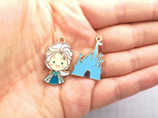new 20pcs/50pcs/100pcs cartoon princess snow mountain charm earrings necklace pendants key chain diy jewelry making accessories, Bronze;silver
new 20pcs/50pcs/100pcs cartoon princess snow mountain charm earrings necklace pendants key chain diy jewelry making accessories, Bronze;silver