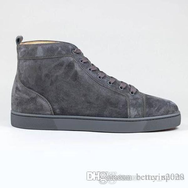 italy design red bottom veau velours sneaker high lace-up shoes men's sneaker red rubber sole grey suede men flat orlato rantus fre, Black
italy design red bottom veau velours sneaker high lace-up shoes men's sneaker red rubber sole grey suede men flat orlato rantus fre, Black