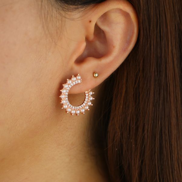 new pearl beads hoop cz earring for fashion women gift jewelry pearl round circle earrings gold rose gold colors, Golden;silver
new pearl beads hoop cz earring for fashion women gift jewelry pearl round circle earrings gold rose gold colors, Golden;silver