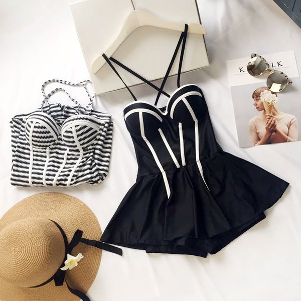 2xl 2019 lady skirt swimsuit for womens traje de bano mujer one piece swimsuit new swimwear push up padded swimming dress, White;black
2xl 2019 lady skirt swimsuit for womens traje de bano mujer one piece swimsuit new swimwear push up padded swimming dress, White;black