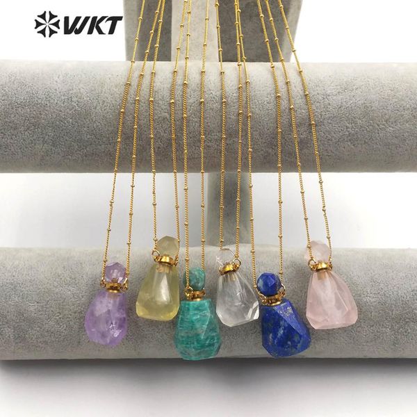 wt-n1162 perfume bottle natural stone necklace gem stone smokey with gold electroplated ball bead chain necklace fashion jewelry, Silver
wt-n1162 perfume bottle natural stone necklace gem stone smokey with gold electroplated ball bead chain necklace fashion jewelry, Silver