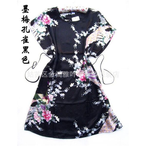 black chinese peacock robe new arrival pajamas women's silk rayon robe bath gown flower ing, Black;red
black chinese peacock robe new arrival pajamas women's silk rayon robe bath gown flower ing, Black;red