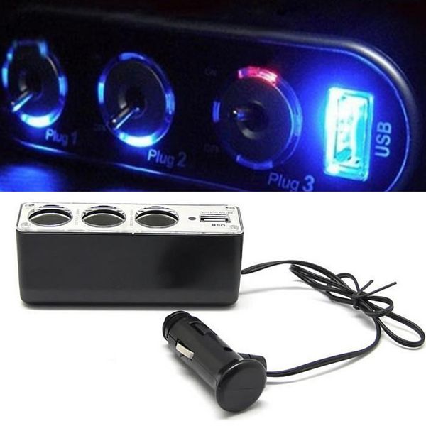 factory price new usb charger supply triple sockets car cigarette lighter splitter cargador ing
factory price new usb charger supply triple sockets car cigarette lighter splitter cargador ing