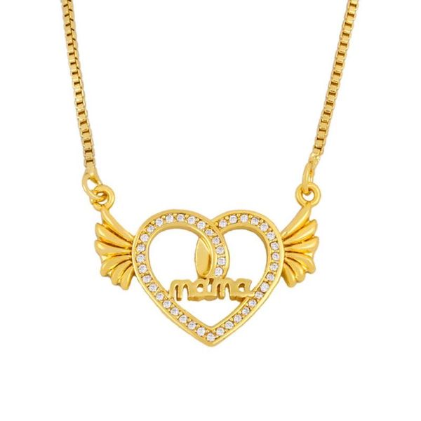 mama letter cubic zirconia wing heart pendant necklace jewelry mother day gift vintage chic design statement jewelry accessory, Silver
mama letter cubic zirconia wing heart pendant necklace jewelry mother day gift vintage chic design statement jewelry accessory, Silver