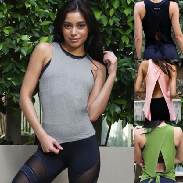 women ladies summer casual tank back backless sleeveless shirts tie open knit vest clothes
women ladies summer casual tank back backless sleeveless shirts tie open knit vest clothes