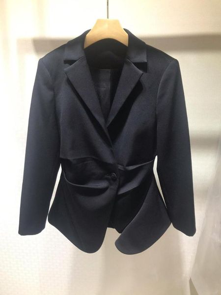 2019 new ladies fashion long-sleeved lapel solid color suit waist jacket 0706, Black;brown
2019 new ladies fashion long-sleeved lapel solid color suit waist jacket 0706, Black;brown