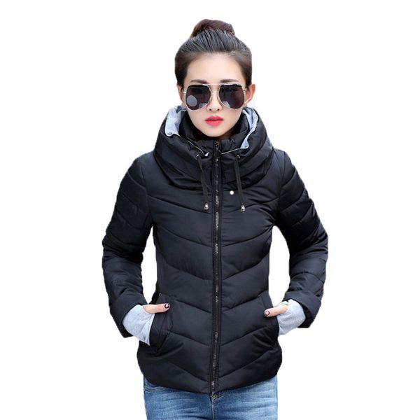 2019 new ladies fashion coat winter jacket women outerwear short wadded jacket female padded parka, Black
2019 new ladies fashion coat winter jacket women outerwear short wadded jacket female padded parka, Black
