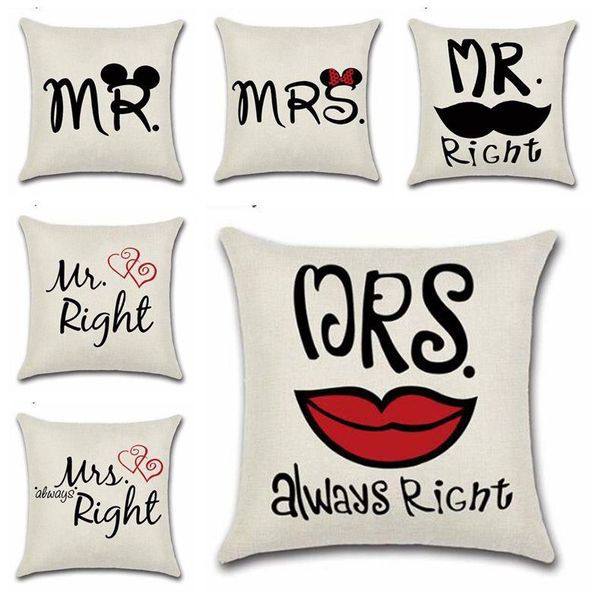 mr mrs always right cushion cover sofa decorative square 12 styles pillow case the wedding letters cushions linen cover dhl ing
mr mrs always right cushion cover sofa decorative square 12 styles pillow case the wedding letters cushions linen cover dhl ing
