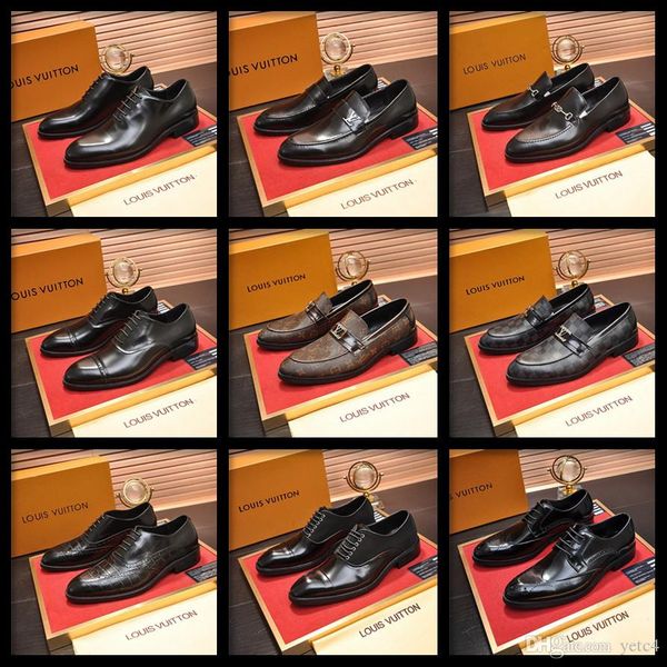 20fw designers men dress shoes luxury brands formal wedding genuine leather shoes retro brogue business office men's flats oxfords for, Black
20fw designers men dress shoes luxury brands formal wedding genuine leather shoes retro brogue business office men's flats oxfords for, Black