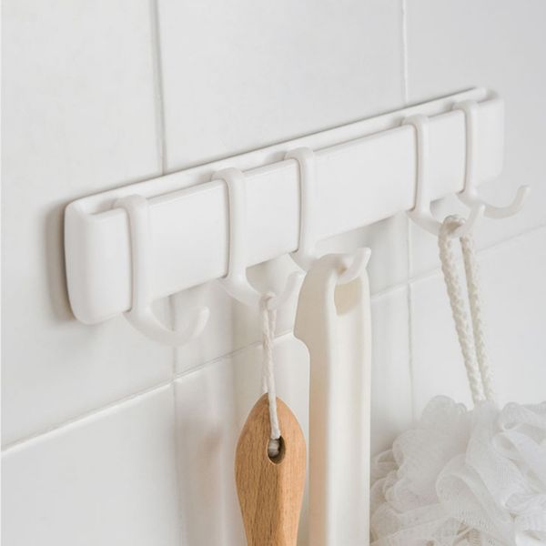 multifunctional five-connected hook without trace adhesive hook punching wall hanging wall bathroom
multifunctional five-connected hook without trace adhesive hook punching wall hanging wall bathroom