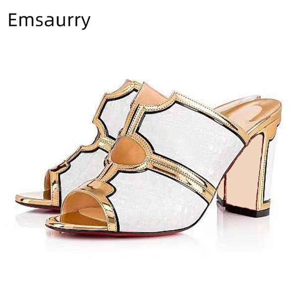 new 2020 chic mixed color high heel lady mules hoof heel open toe cut outs patchwork runway slippers women, Black
new 2020 chic mixed color high heel lady mules hoof heel open toe cut outs patchwork runway slippers women, Black