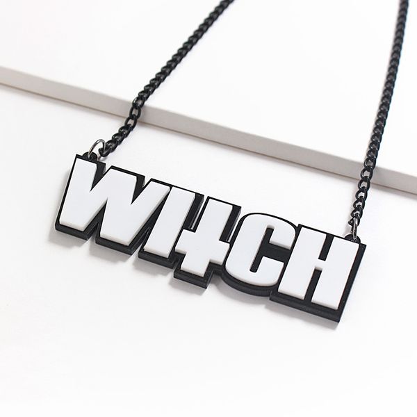 feminino punk necklaces letter collare chains big word acrylic pendant statement necklace zinc alloy links chain fashion korean, Silver
feminino punk necklaces letter collare chains big word acrylic pendant statement necklace zinc alloy links chain fashion korean, Silver