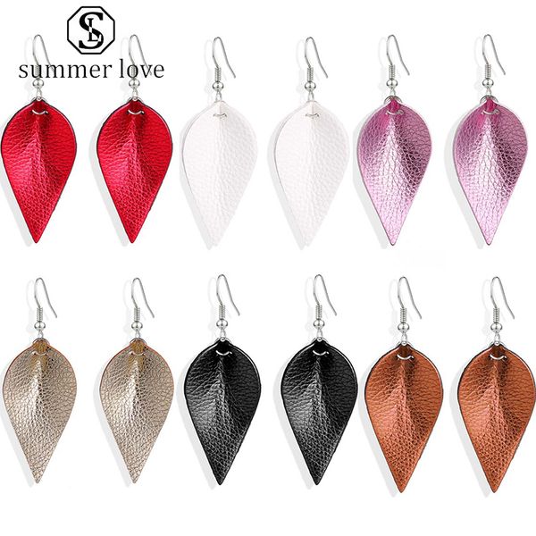 valentine's day statement leaf earring for women boho pu leather printed dangle drop earrings oval waterdrop ear creative party jewelry, Silver
valentine's day statement leaf earring for women boho pu leather printed dangle drop earrings oval waterdrop ear creative party jewelry, Silver