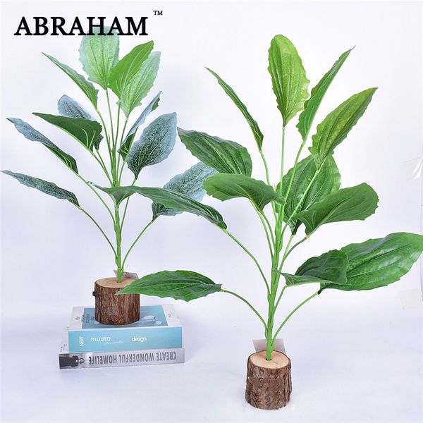 58cm 12head plastic artificial tree fake plantago branch real touch green plant leaves tropical grass for home bonsai decoration
58cm 12head plastic artificial tree fake plantago branch real touch green plant leaves tropical grass for home bonsai decoration