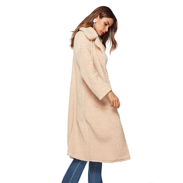 designed for cross-border trade windbreaker coat jacket lapel women's lace woolen plush new winter 2019, Black
designed for cross-border trade windbreaker coat jacket lapel women's lace woolen plush new winter 2019, Black